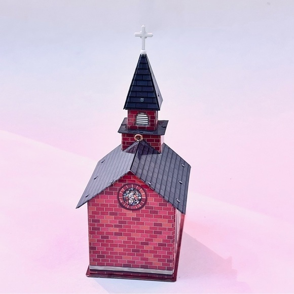 Hallmark Hometown Church with Sign Christmas Ornament Town and Country 2004 - Picture 8 of 13